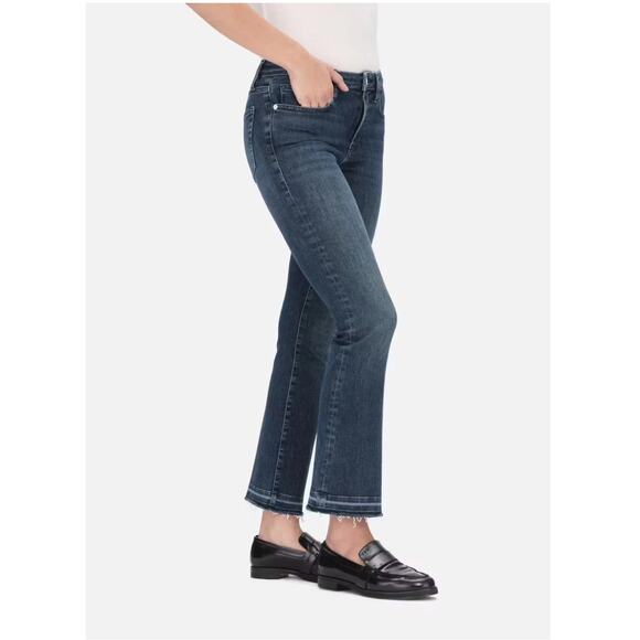 FRAME NWT Le Crop Mini Boot Kick Crop Denim Jean in Moonstone // 00 - Picture 1 of 13